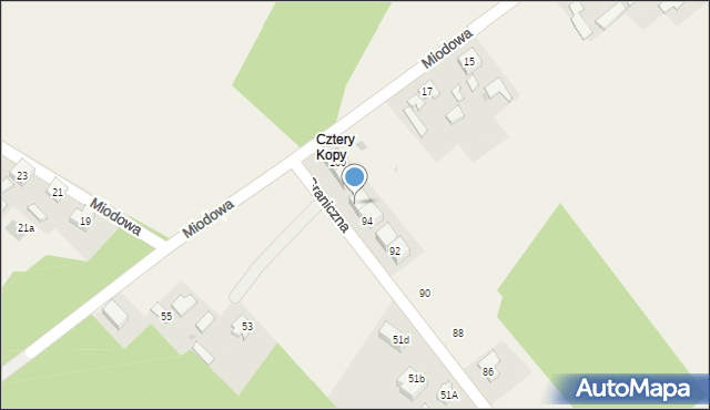 Aleksandria Druga, Graniczna, 96, mapa Aleksandria Druga