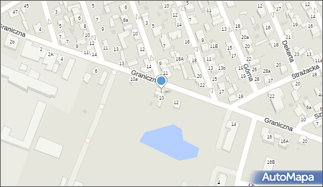 Aleksandrów Kujawski, Graniczna, 10b, mapa Aleksandrów Kujawski