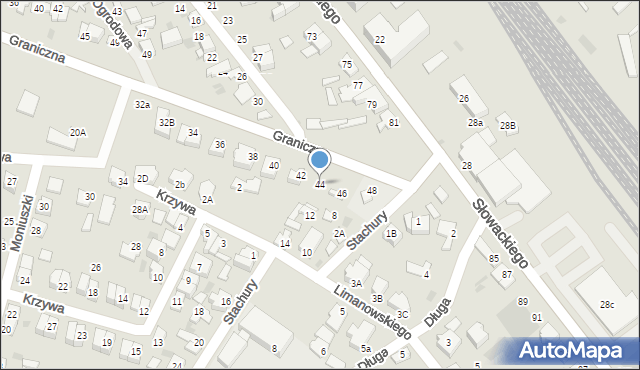 Aleksandrów Kujawski, Graniczna, 44, mapa Aleksandrów Kujawski