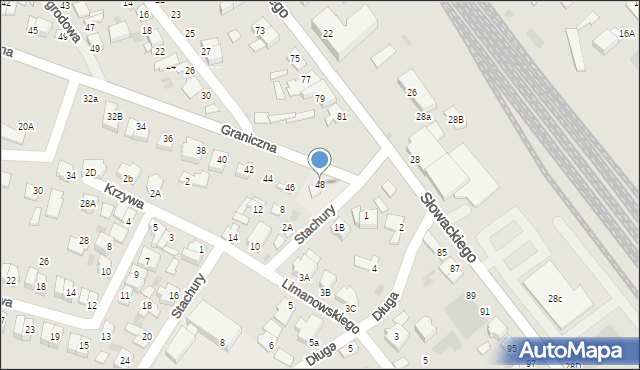 Aleksandrów Kujawski, Graniczna, 48, mapa Aleksandrów Kujawski