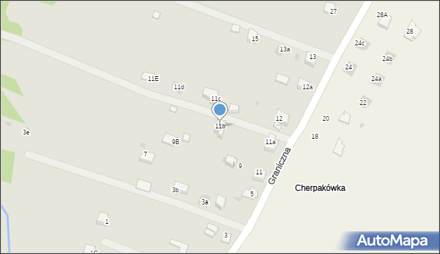 Andrychów, Graniczna, 11b, mapa Andrychów