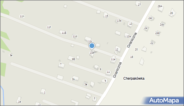 Andrychów, Graniczna, 11b, mapa Andrychów