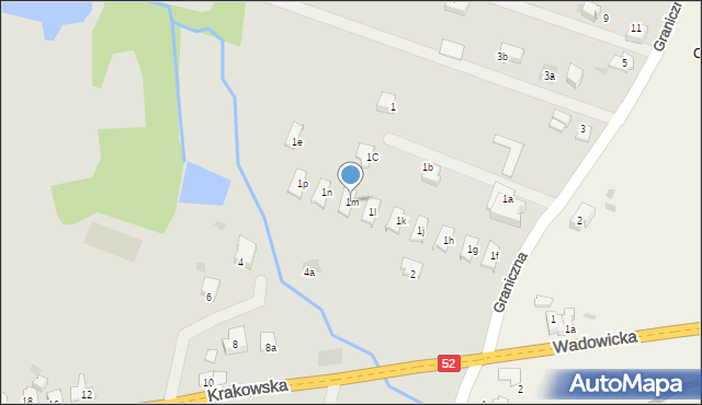 Andrychów, Graniczna, 1m, mapa Andrychów
