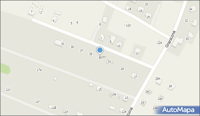 Andrychów, Graniczna, 33, mapa Andrychów