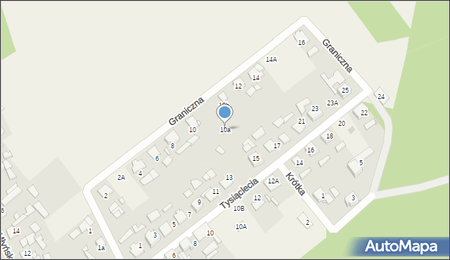 Antoniów, Graniczna, 10a, mapa Antoniów