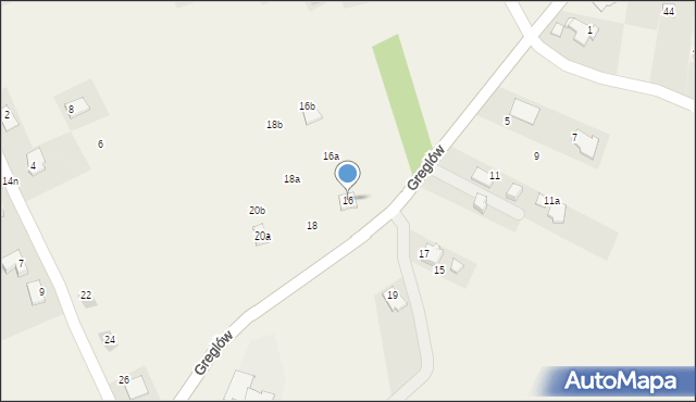 Babice, Greglów, 16, mapa Babice