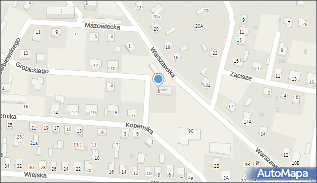 Baboszewo, Grobickiego Jerzego, mjr., 6, mapa Baboszewo