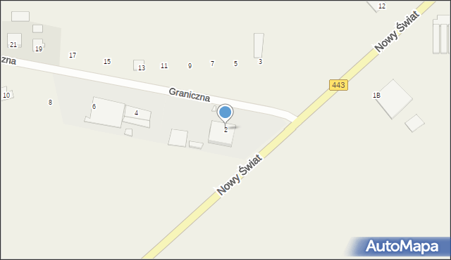 Bachorzew, Graniczna, 2, mapa Bachorzew