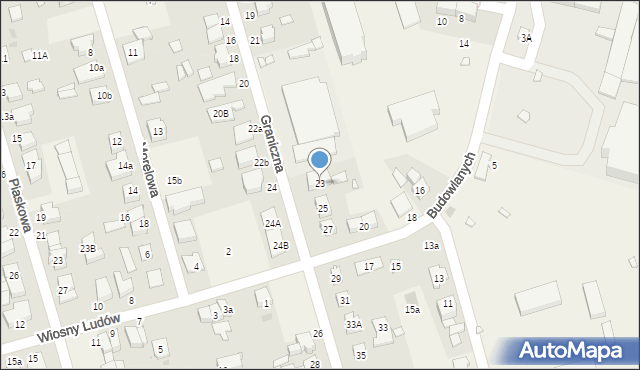 Baranowo, Graniczna, 23, mapa Baranowo