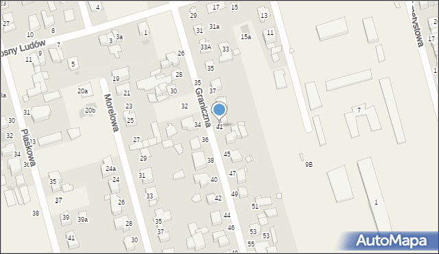 Baranowo, Graniczna, 41, mapa Baranowo