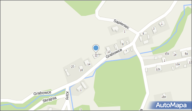 Barcice, Grabowce, 12, mapa Barcice