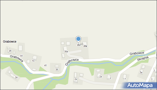 Barcice, Grabowce, 36d, mapa Barcice