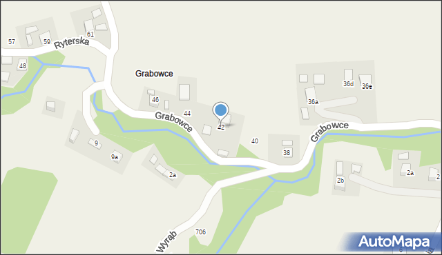 Barcice, Grabowce, 42, mapa Barcice