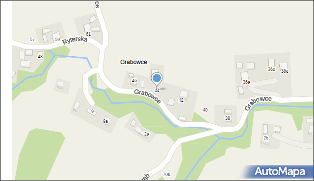 Barcice, Grabowce, 44, mapa Barcice