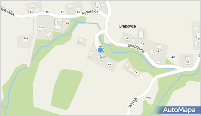 Barcice, Grabowce, 9, mapa Barcice