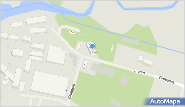 Barczewo, Grottgera Artura, 3, mapa Barczewo