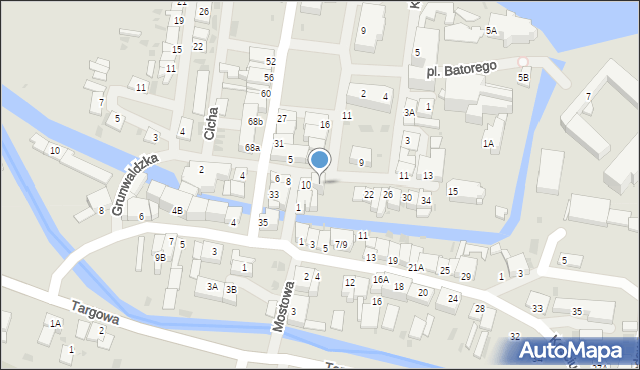 Barczewo, Grunwaldzka, 12, mapa Barczewo