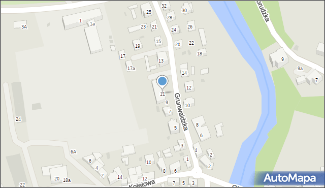 Bardo, Grunwaldzka, 11, mapa Bardo