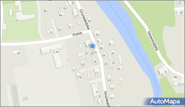 Bardo, Grunwaldzka, 21, mapa Bardo