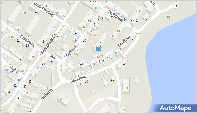 Barlinek, Grodzka, 12, mapa Barlinek