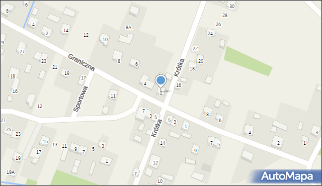 Bartniki, Graniczna, 2, mapa Bartniki