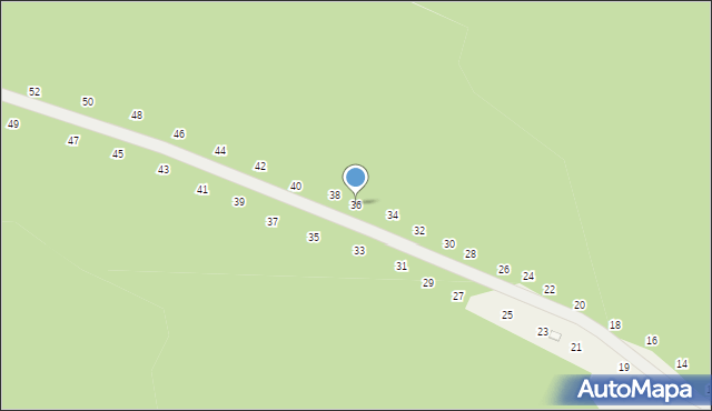 Będkowice, Grzybowa, 36, mapa Będkowice