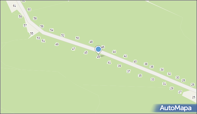 Będkowice, Grzybowa, 43, mapa Będkowice