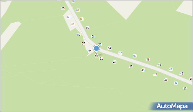 Będkowice, Grzybowa, 53, mapa Będkowice