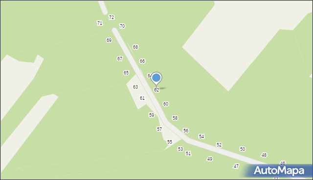 Będkowice, Grzybowa, 62, mapa Będkowice