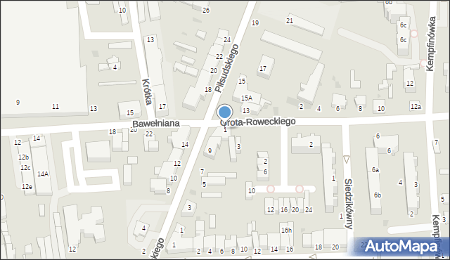 Bełchatów, Grota-Roweckiego Stefana, gen., 1, mapa Bełchatów