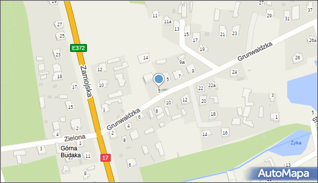 Bełżec, Grunwaldzka, 3, mapa Bełżec