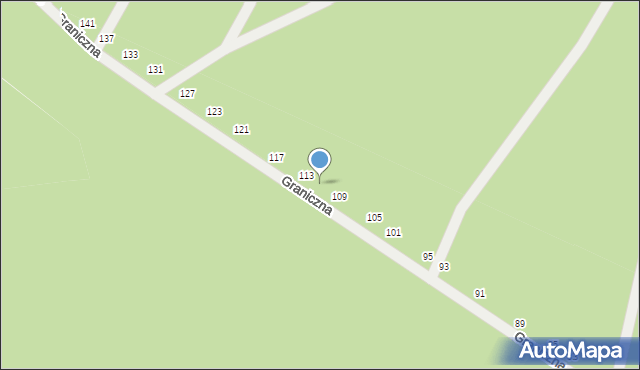 Biała Podlaska, Graniczna, 111, mapa Białej Podlaskiej