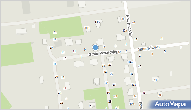 Biała Podlaska, Grota-Roweckiego Stefana, gen., 6, mapa Białej Podlaskiej