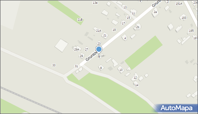 Biała Podlaska, Gruntowa, 6, mapa Białej Podlaskiej