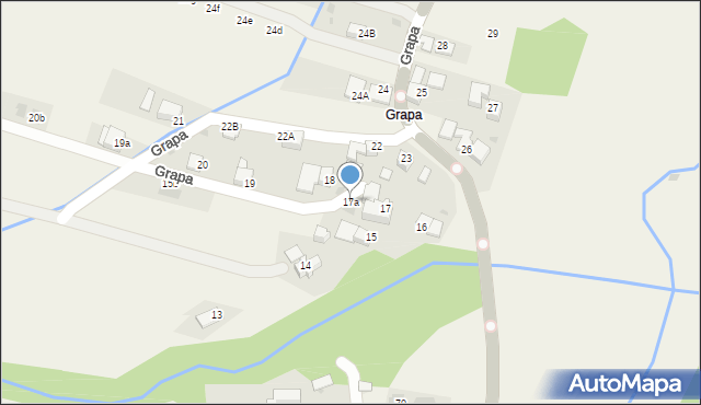 Białka Tatrzańska, Grapa, 17a, mapa Białka Tatrzańska