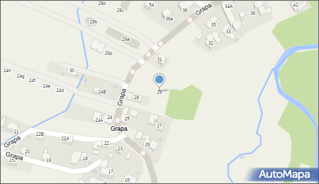 Białka Tatrzańska, Grapa, 29, mapa Białka Tatrzańska