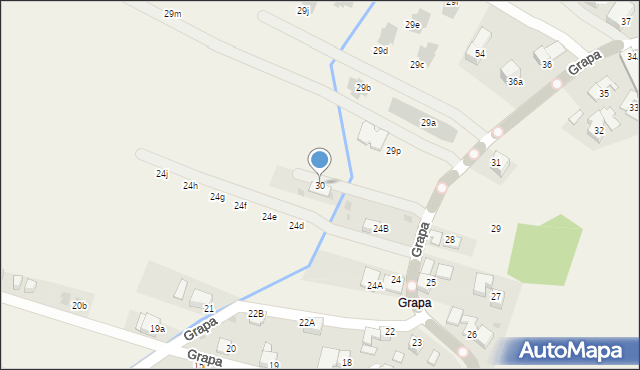 Białka Tatrzańska, Grapa, 30, mapa Białka Tatrzańska