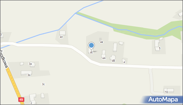 Białka Tatrzańska, Grapa, 4c, mapa Białka Tatrzańska