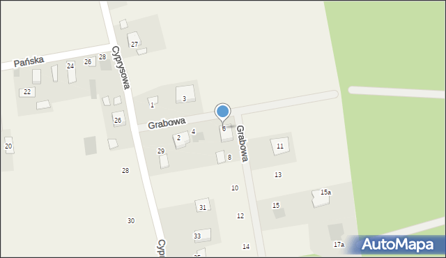 Biały Bór, Grabowa, 6, mapa Biały Bór