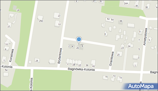 Białystok, Granitowa, 6, mapa Białegostoku