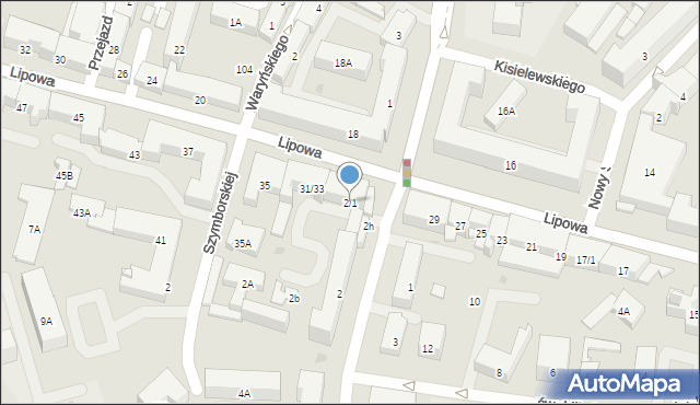 Białystok, Grochowa, 2/1, mapa Białegostoku