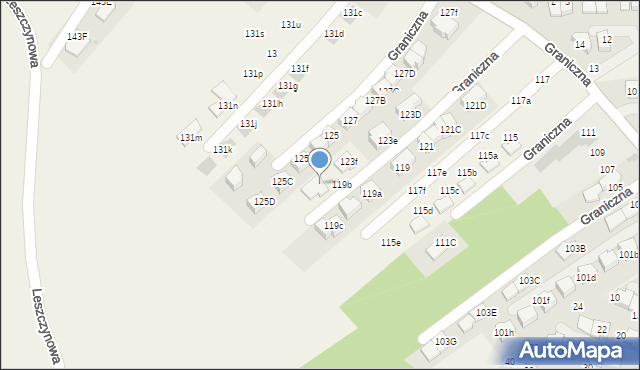 Bibice, Graniczna, 123h, mapa Bibice