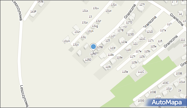 Bibice, Graniczna, 125C, mapa Bibice