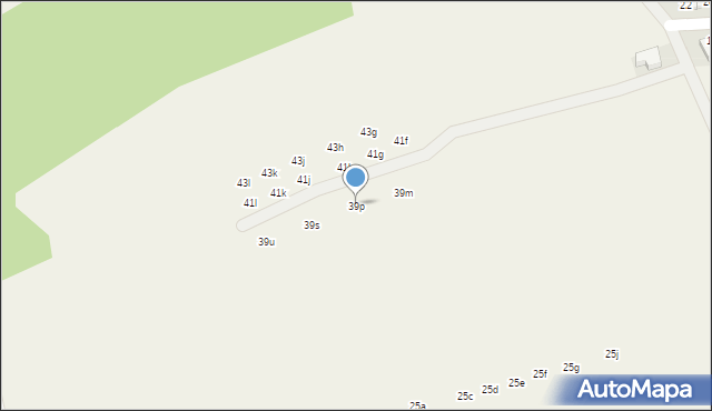 Bibice, Graniczna, 39p, mapa Bibice