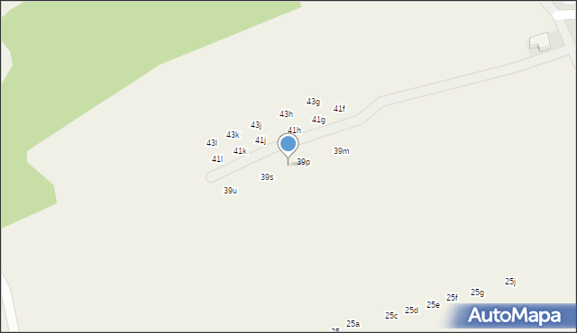 Bibice, Graniczna, 39r, mapa Bibice