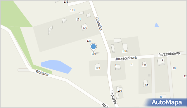 Bierkowo, Grodzka, 125, mapa Bierkowo