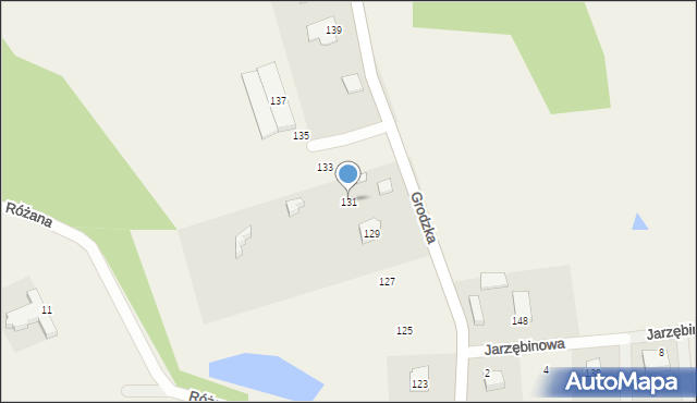 Bierkowo, Grodzka, 131, mapa Bierkowo