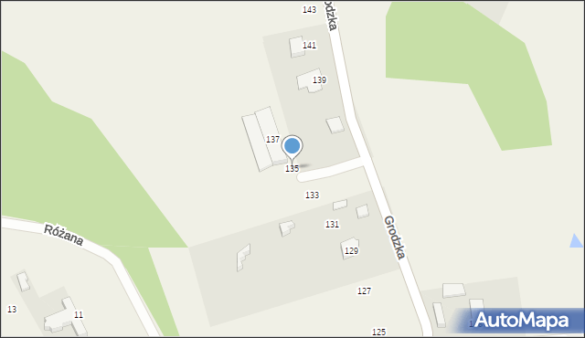 Bierkowo, Grodzka, 135, mapa Bierkowo