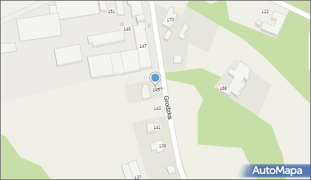 Bierkowo, Grodzka, 145, mapa Bierkowo