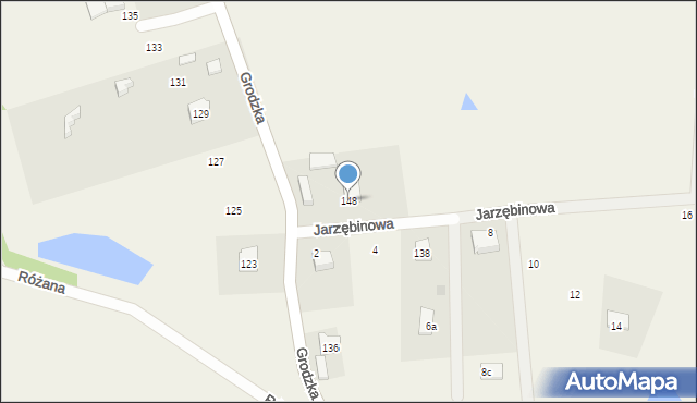 Bierkowo, Grodzka, 148, mapa Bierkowo